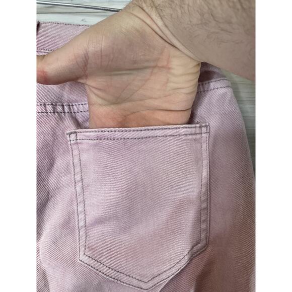 VENUS Jeans Womens 4 Pink White Ombre Dip Dye Skinny Stretch Denim 5-Pocket - Picture 8 of 11
